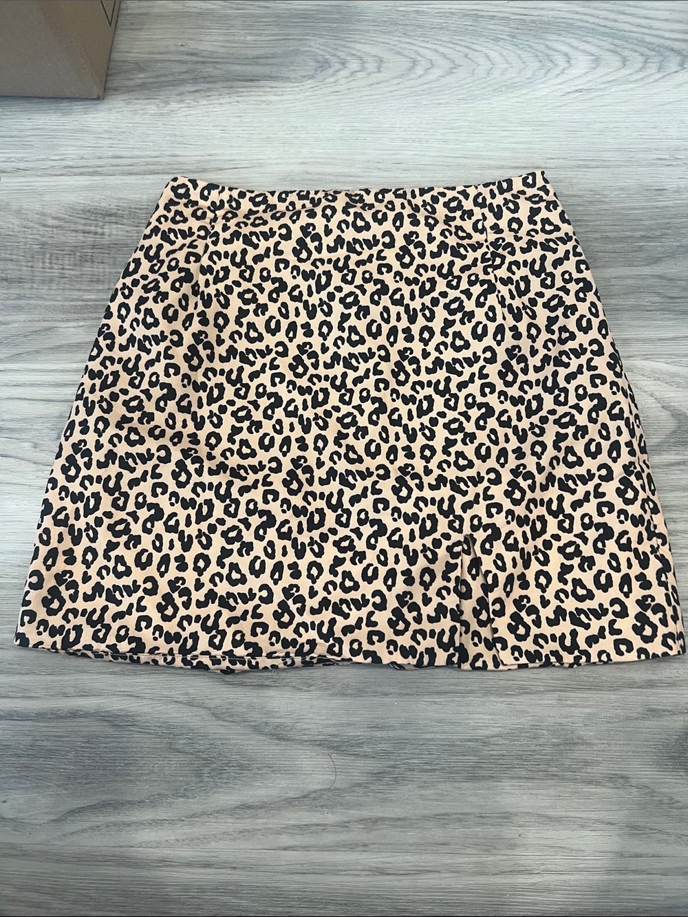 Forever 21 Leopard Print Mini Skirt - Beige & Black